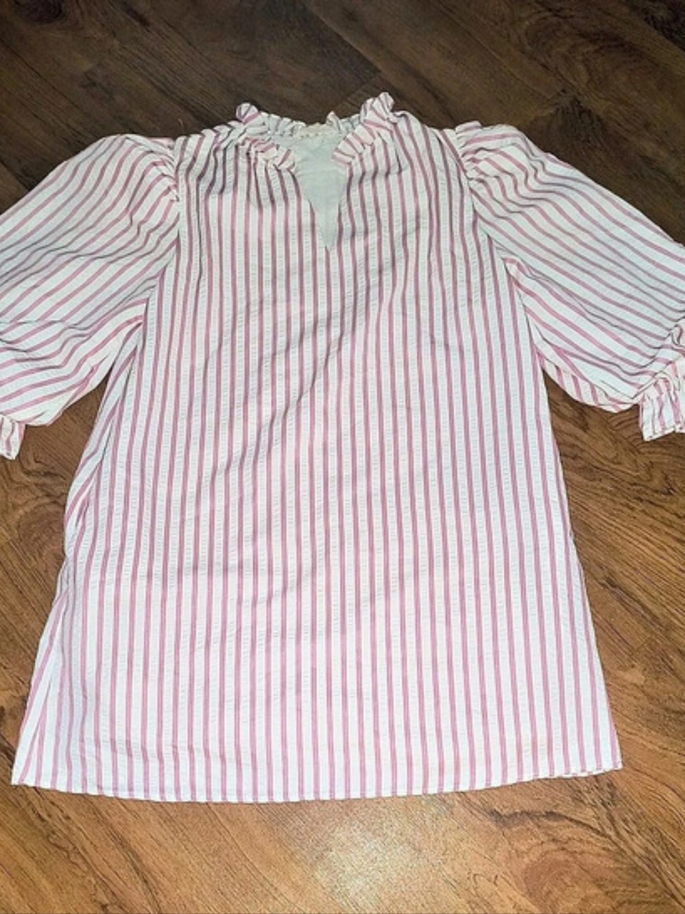 Entro Pink & White Striped Mini Dress 13